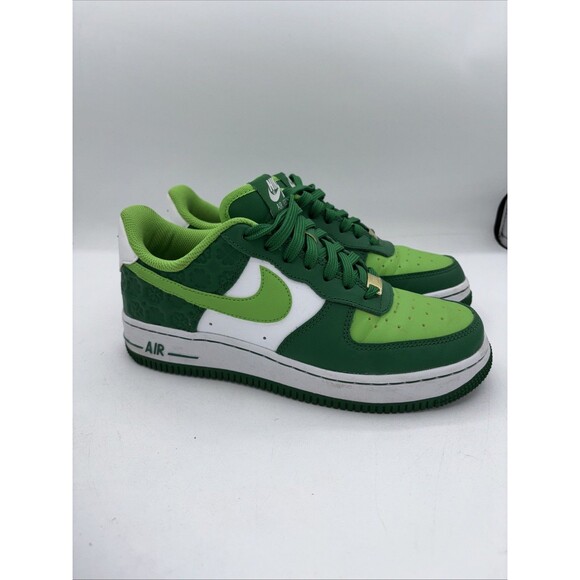 Nike Air Force 1 Low St. Patrick’s Day 2020 Size 5 Authentic Green VNDS - Picture 5 of 16